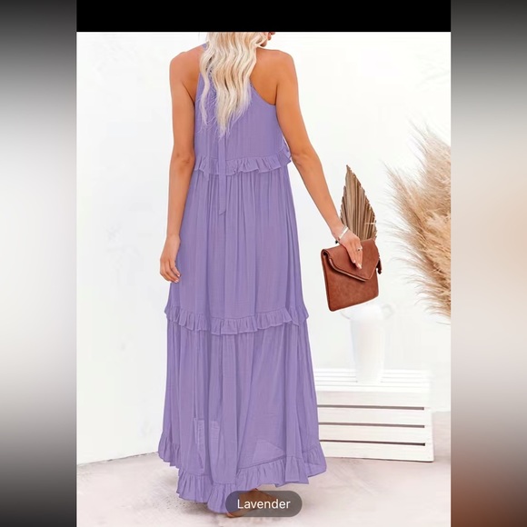 Neck Tiered Summer Dress